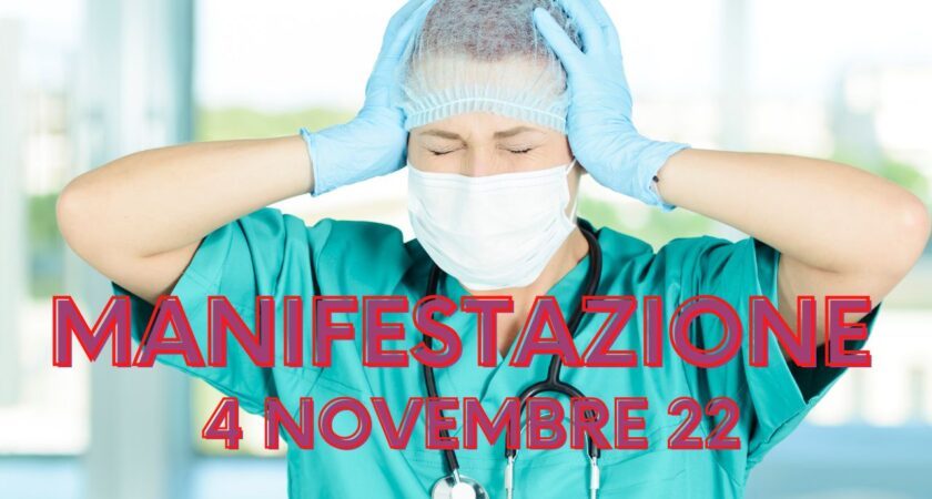 4 Novembre 2022 Manifestazione Presidio Ospedaliere Mazzoni: Gli operatori sono Pronti